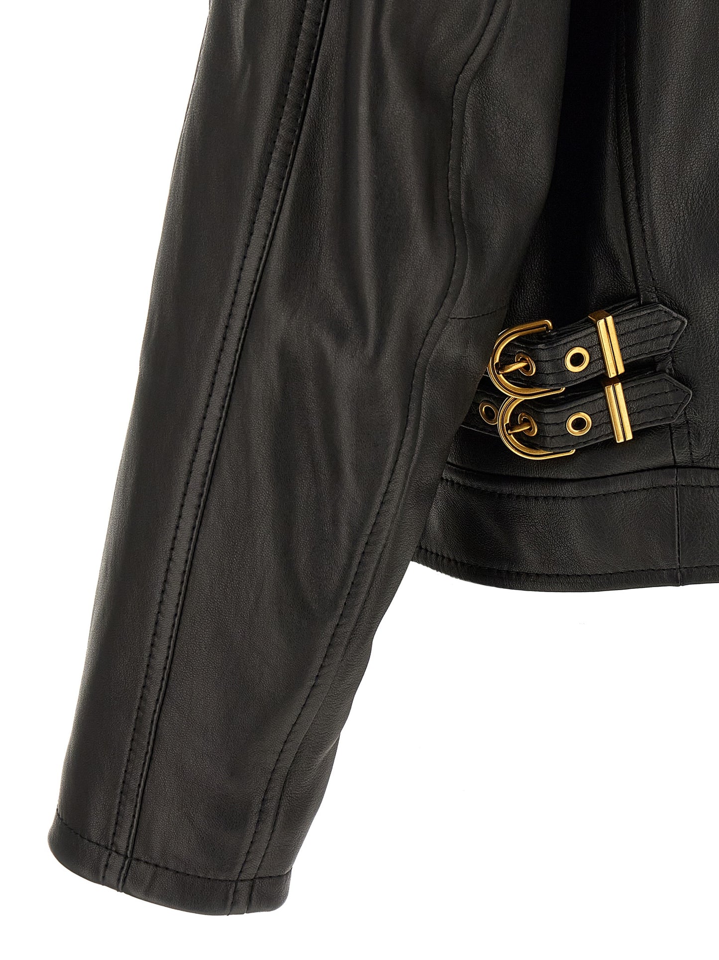 Black Lamb Leather Leather Jacket