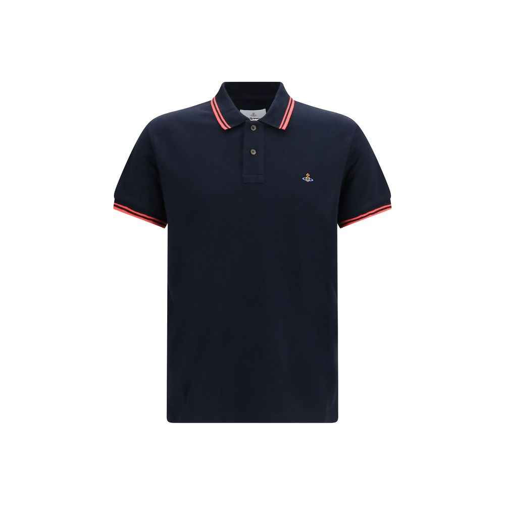 Blue Cotton Polo Shirt