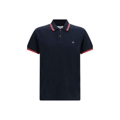 Blue Cotton Polo Shirt