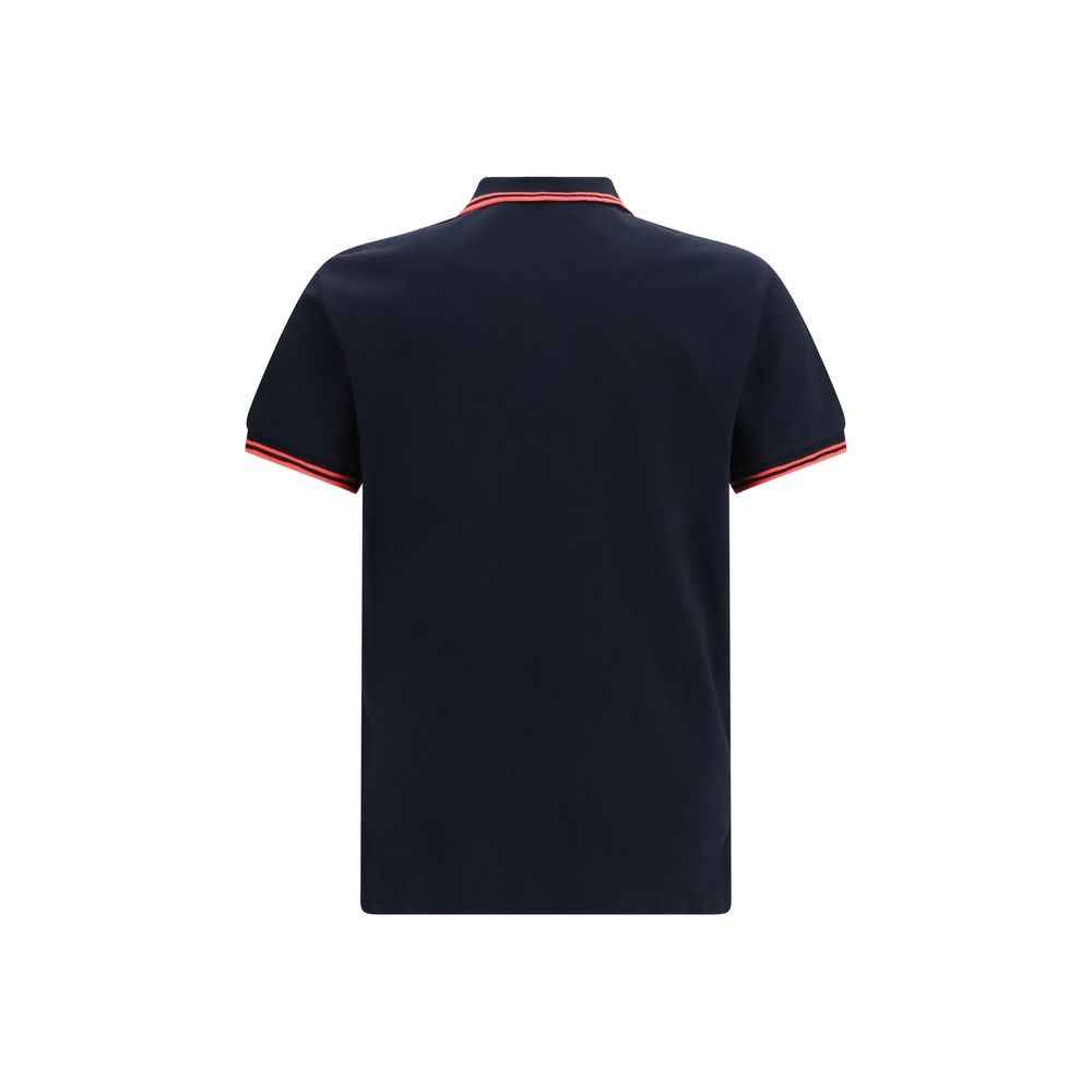 Blue Cotton Polo Shirt
