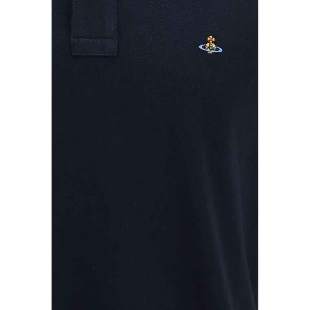 Blue Cotton Polo Shirt