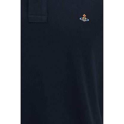 Blue Cotton Polo Shirt
