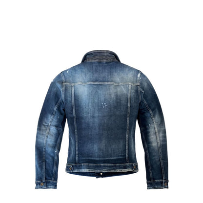 Blue Cotton Men's Denim Jacket