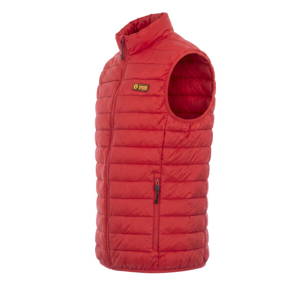 Red Polyester Men's Sleeveless Jacket - ALLURE COLLECTIVE STORE