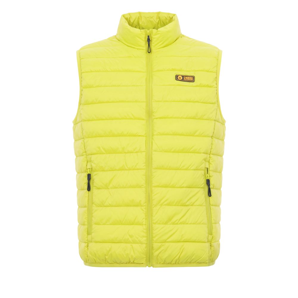 Yellow Polyester Men Jacket - ALLURE COLLECTIVE STORE