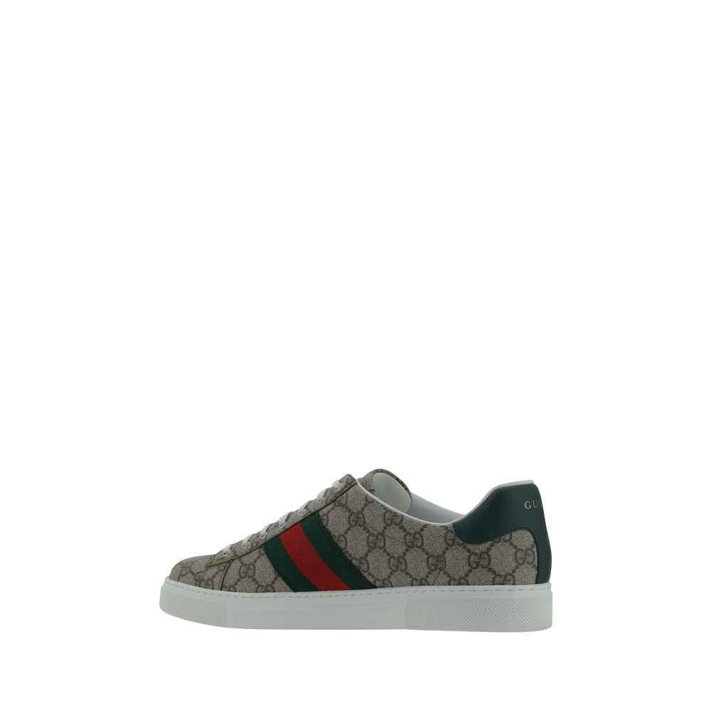 Beige Polyethylene Low Top Sneakers