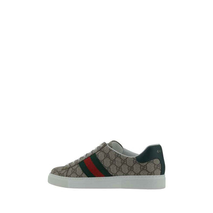 Beige Polyethylene Low Top Sneakers