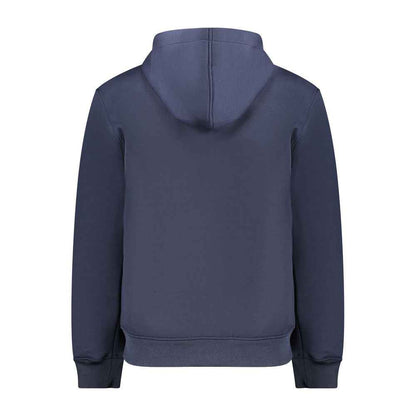 Blue Polyester Men Jacket