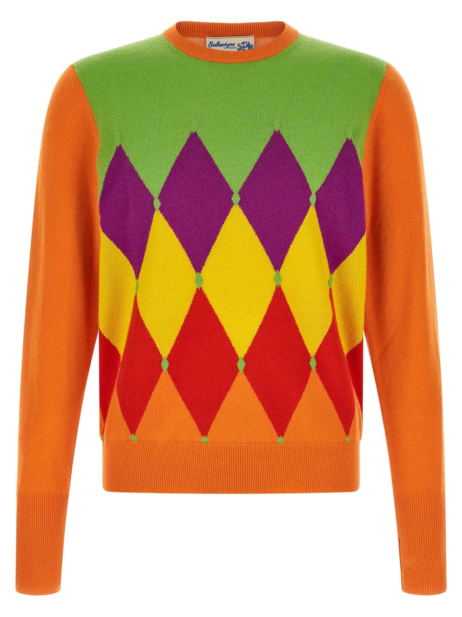 Orange Cashmere Cardigan