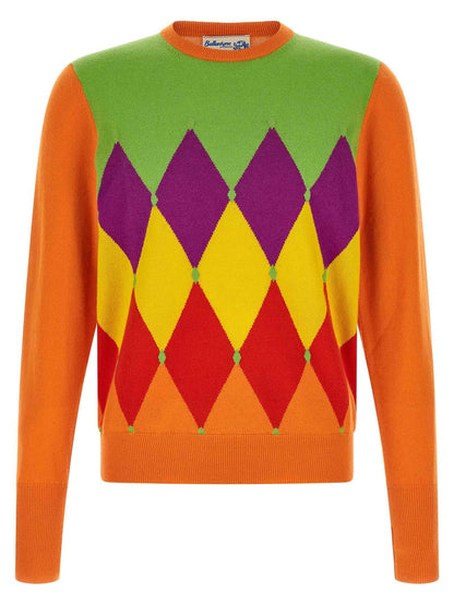 Orange Cashmere Cardigan