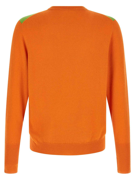 Orange Cashmere Cardigan