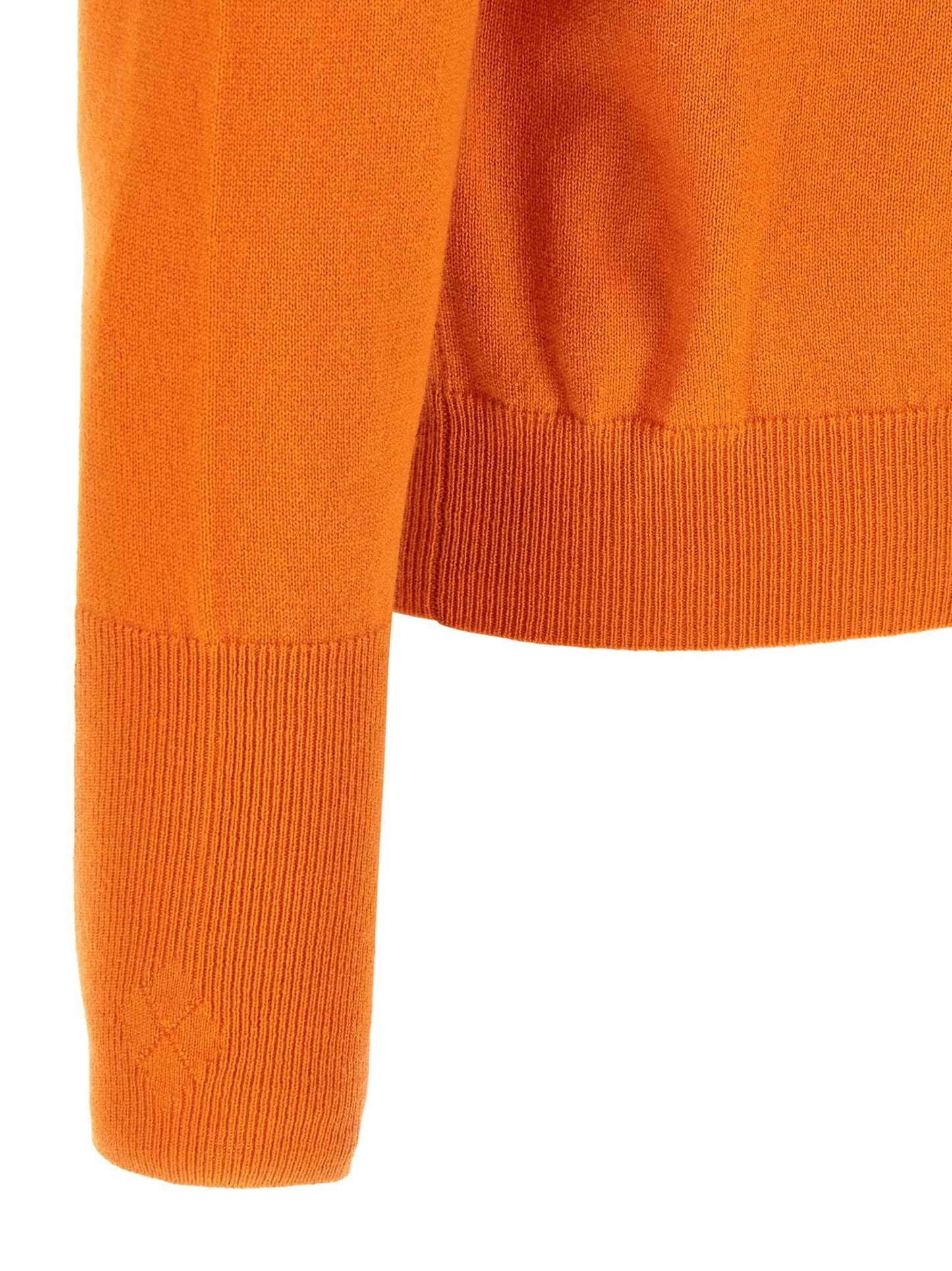 Orange Cashmere Cardigan