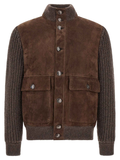Brown Lamb Leather Leather Jacket
