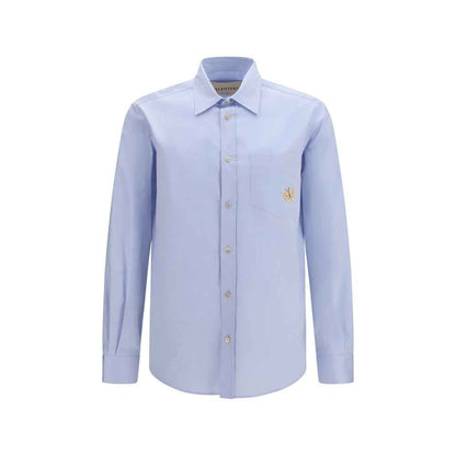 Blue Cotton Dress Shirt