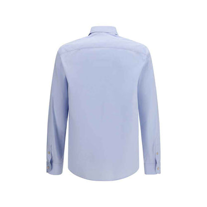 Blue Cotton Dress Shirt