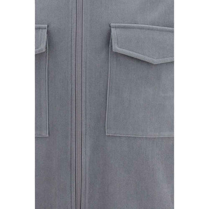 Gray Polyester Jacket