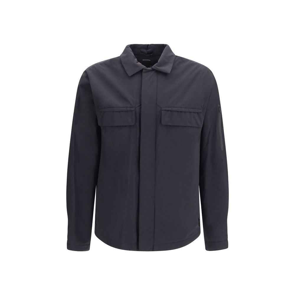 Black Polyamide Full-Length Jacket