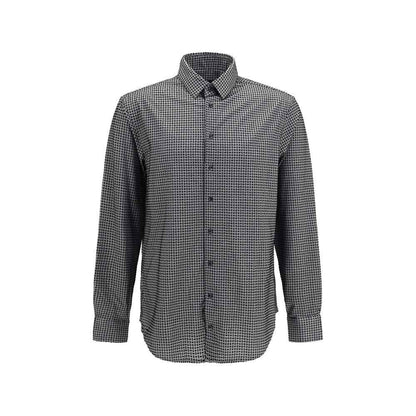 Gray Cotton Pattern Shirt