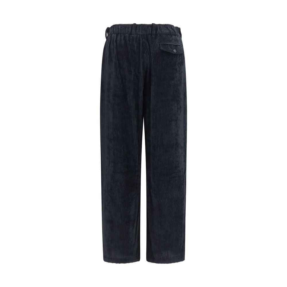 Black Viscose Casual Pants