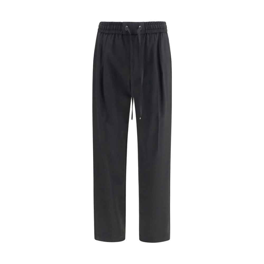 Black Wool Oves Aries Joggers (Workout Pants)