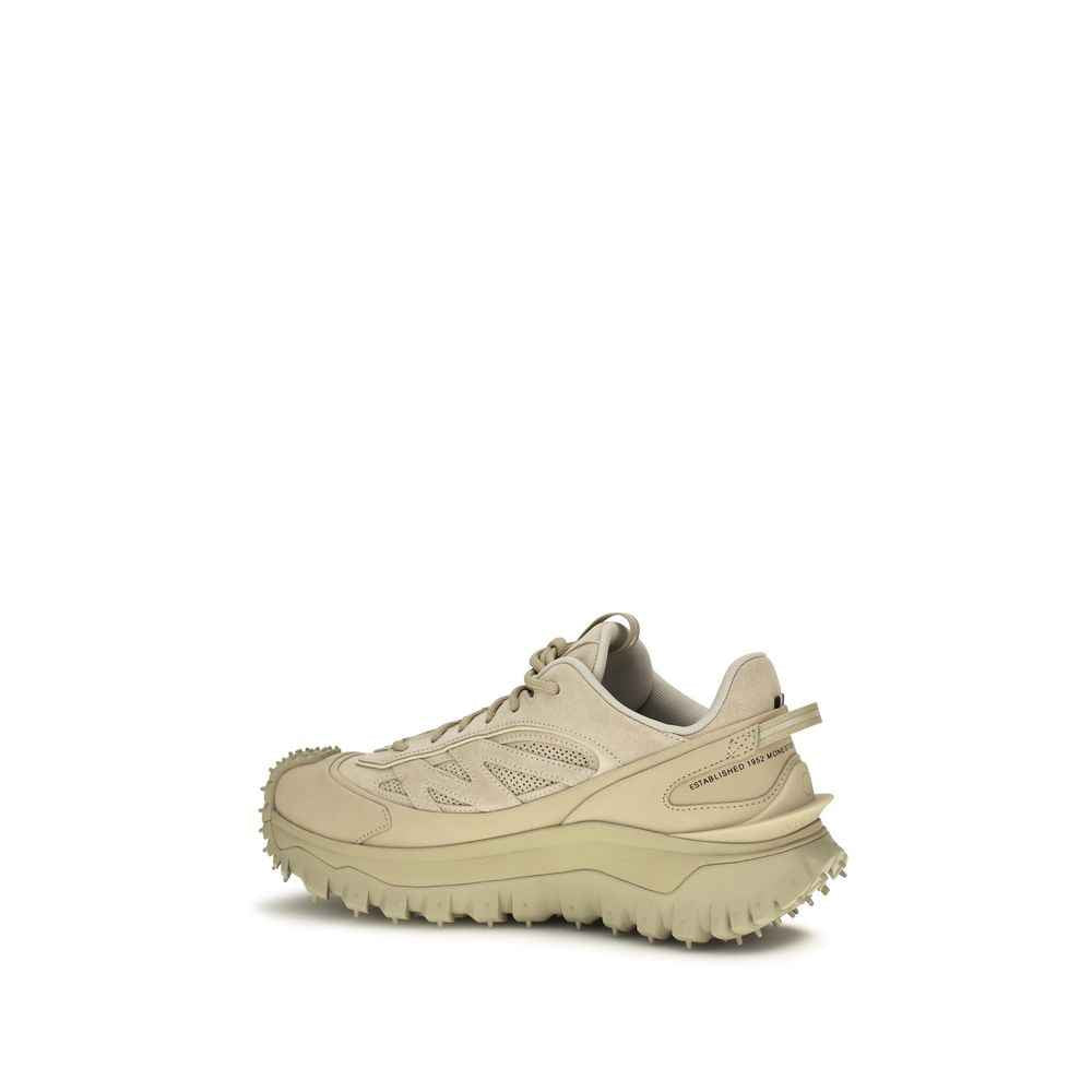 Beige Calf Leather Bos Taurus Athletic Sneakers