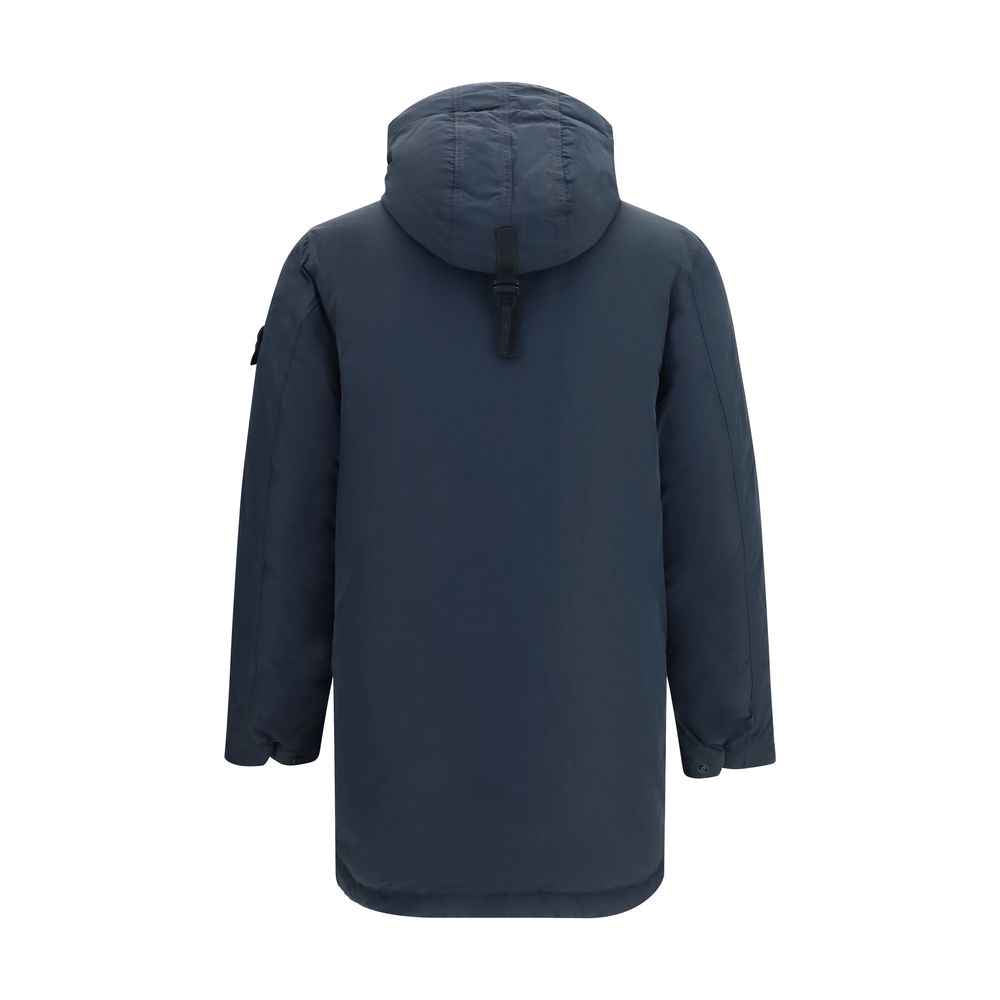 Blue Polyester Coat