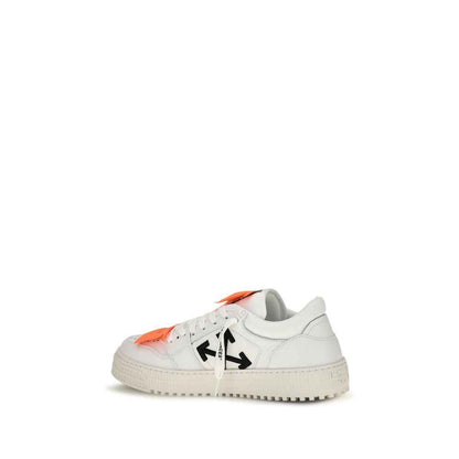 White Calf Leather Bos Taurus Low Top Sneakers