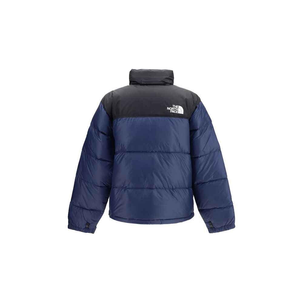Blue Nylon Full-Length Jacket