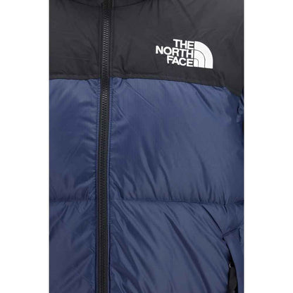 Blue Nylon Full-Length Jacket