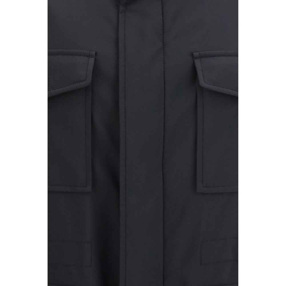 Blue Wool Oves Aries Full-Length Jacket