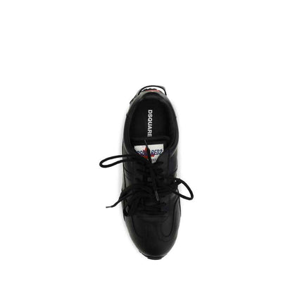 Black Calf Leather Bos Taurus Athletic Sneakers