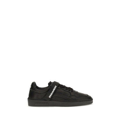 Black Calf Leather Bos Taurus Athletic Sneakers
