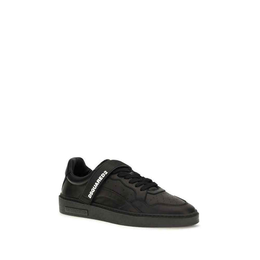 Black Calf Leather Bos Taurus Athletic Sneakers