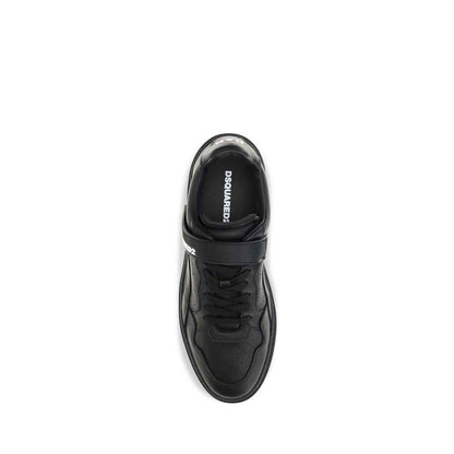 Black Calf Leather Bos Taurus Athletic Sneakers
