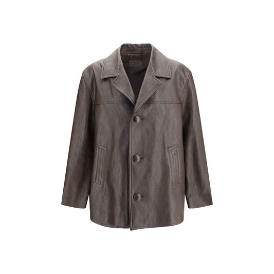 Brown Lamb Leather Leather Jacket