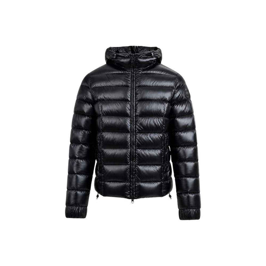 Black Polyamide Full-Length Jacket