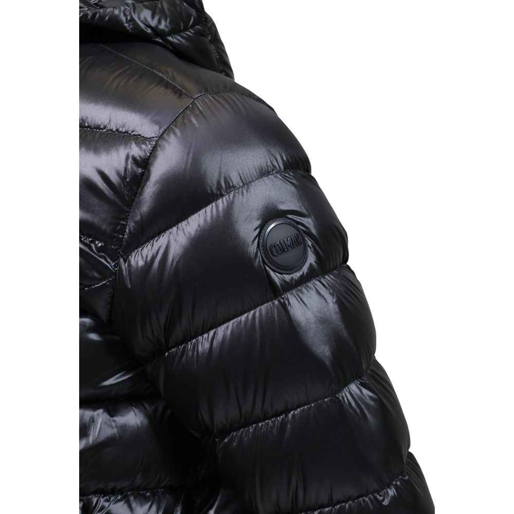 Black Polyamide Full-Length Jacket