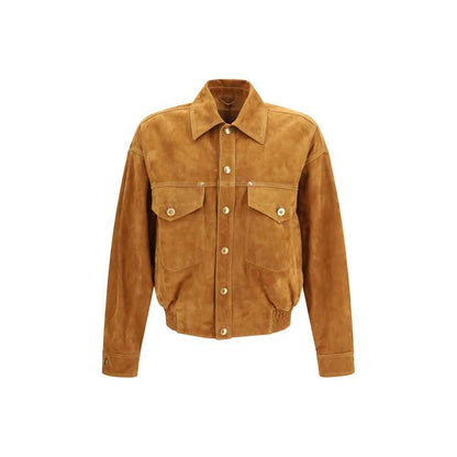 Brown Lamb Ovis Aries Aries Leather Jacket