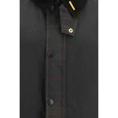 Bicolor Cotton Full-Length Jacket