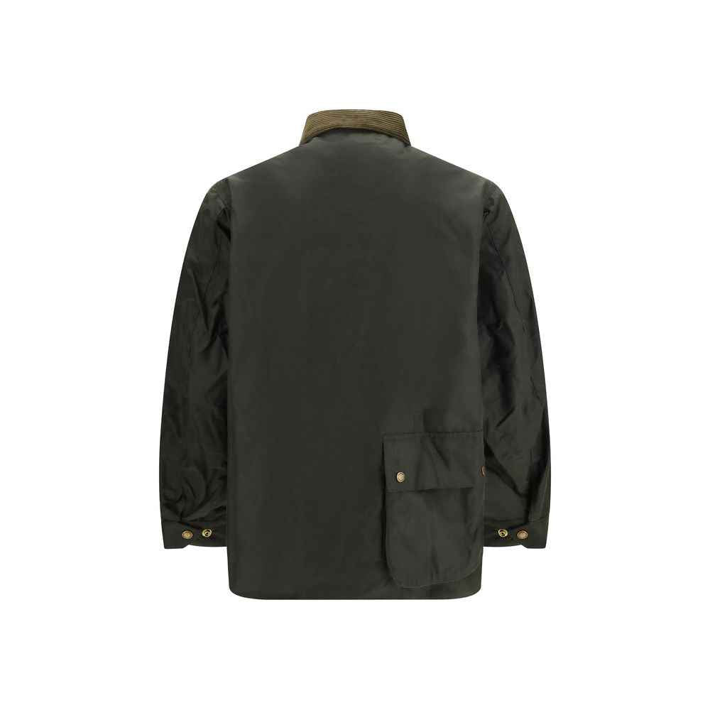 Bicolor Cotton Full-Length Jacket