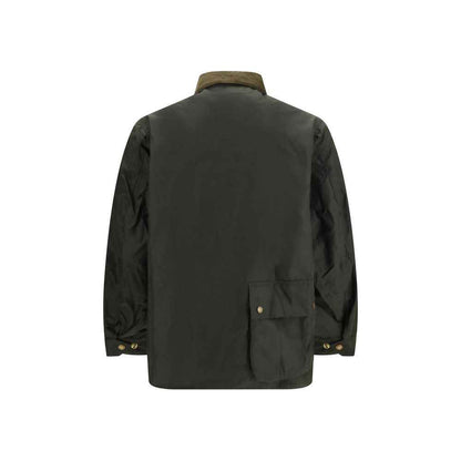 Bicolor Cotton Full-Length Jacket