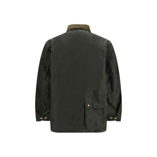 Bicolor Cotton Full-Length Jacket