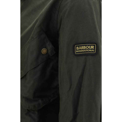 Bicolor Cotton Full-Length Jacket