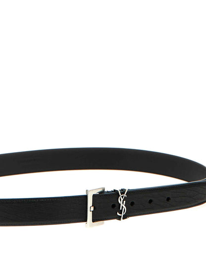 Black Leather Regular Belt