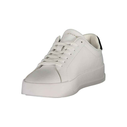 White Polyurethane Men's Sneaker