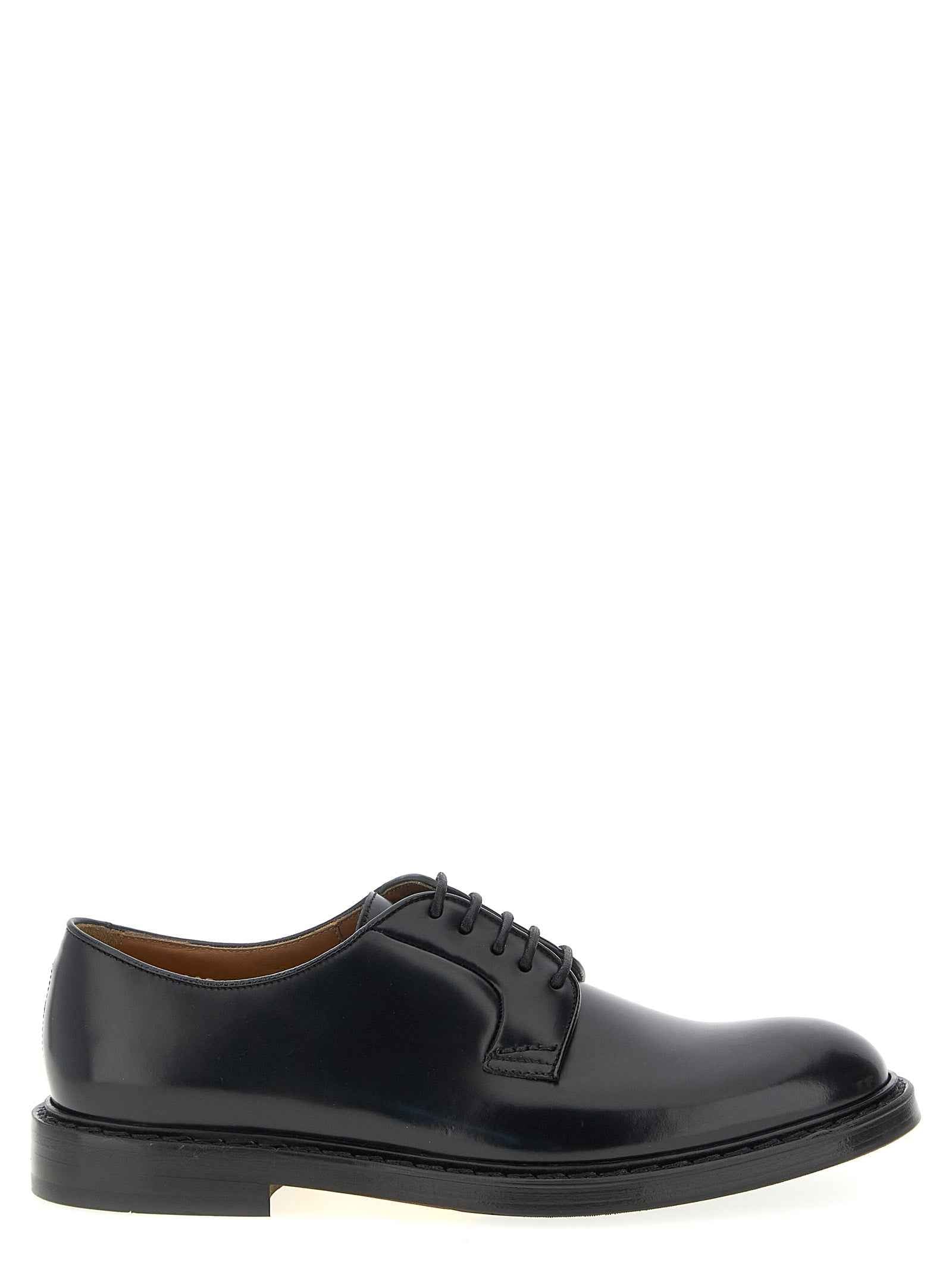 Black Calfskin Oxfords And Derbies