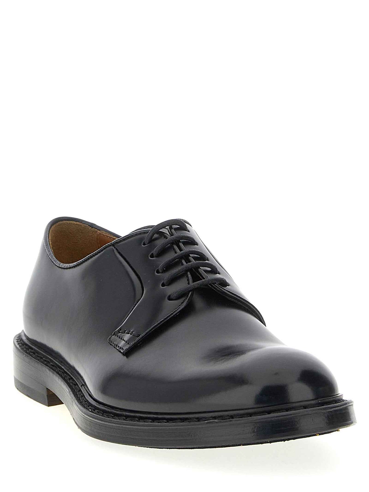 Black Calfskin Oxfords And Derbies