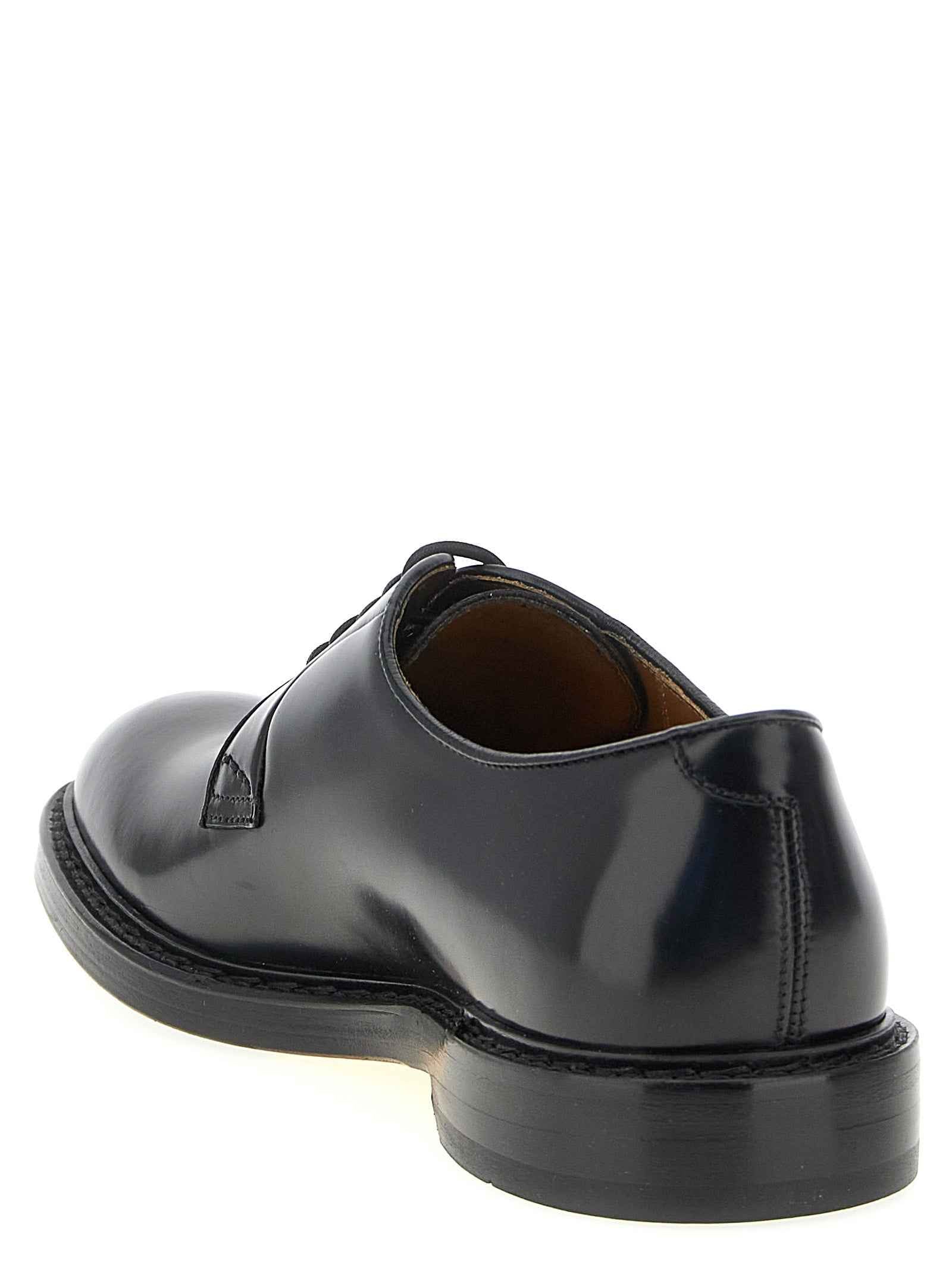 Black Calfskin Oxfords And Derbies