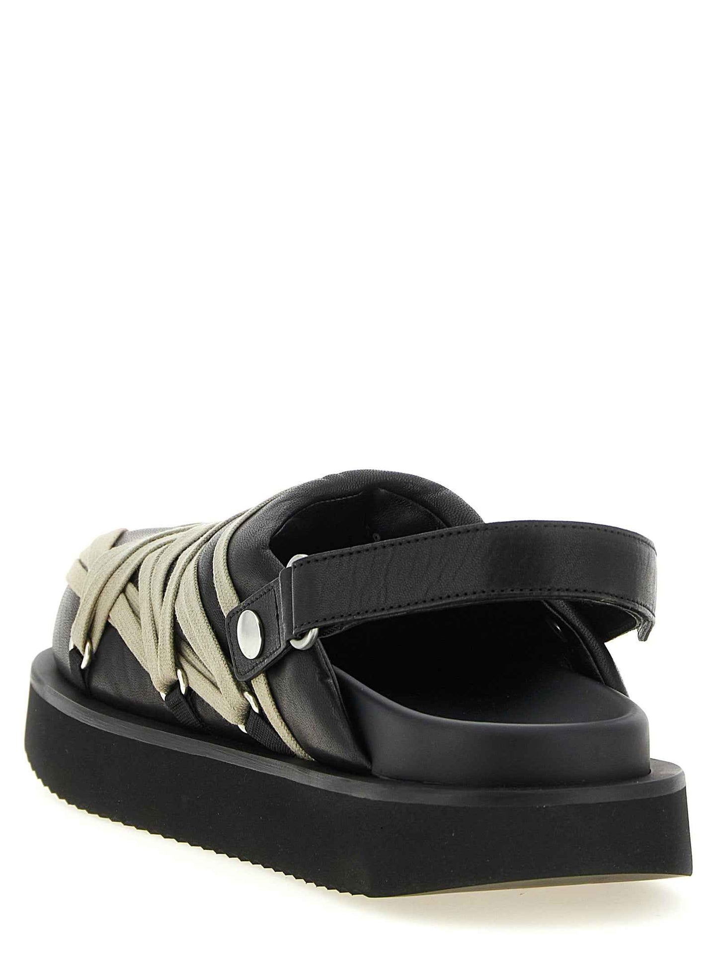 Black Ramie Mules