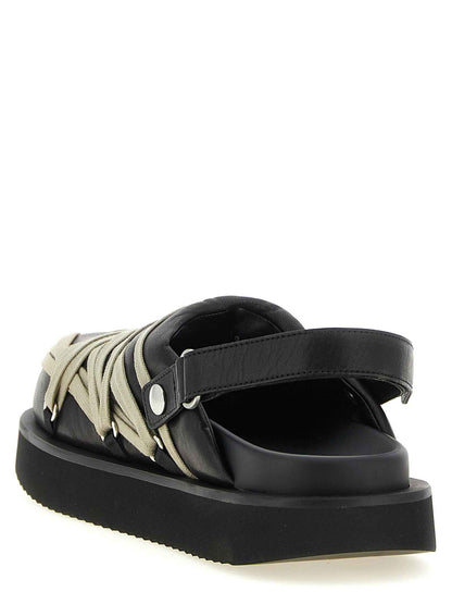 Black Ramie Mules